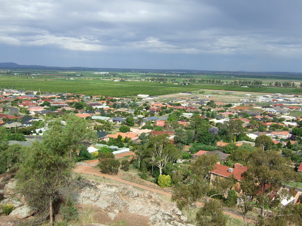 Great view over Griffith from the Lookout