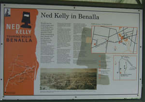 Ned Kelly in Benalla