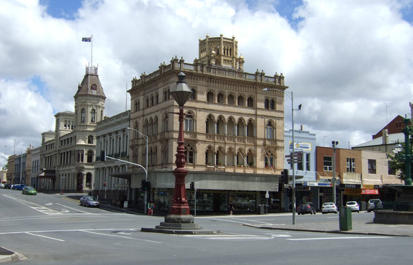 Fine buildings in the centre of Ballarat