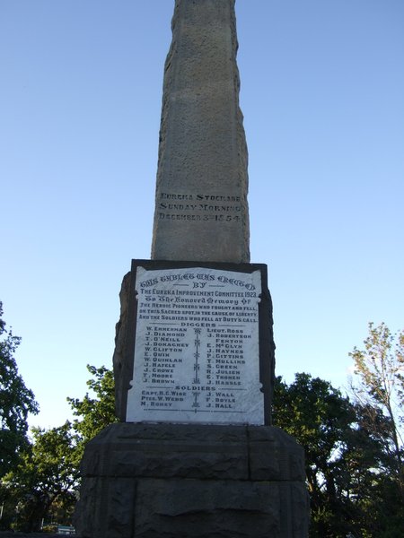 Memorial to those who died on December 3rd 1854