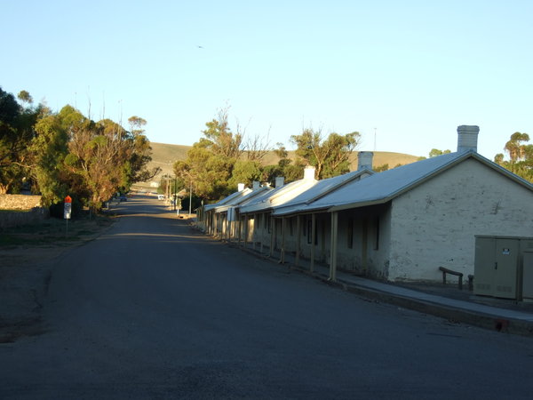 Row of miners' cottages in Burra