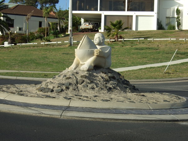 An interesting roundabout sculpture