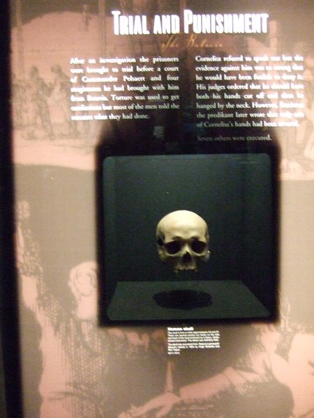 The skull of one of the mutineers