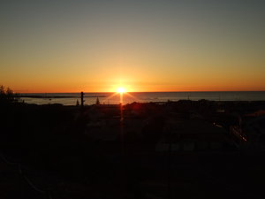 The sun sets over Geraldton