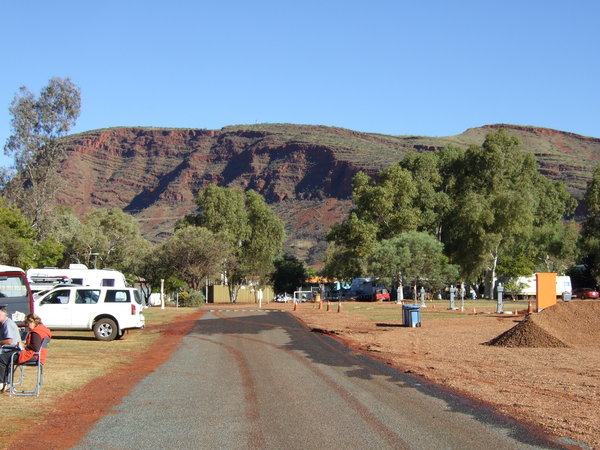 Mount Nameless from the caravan park