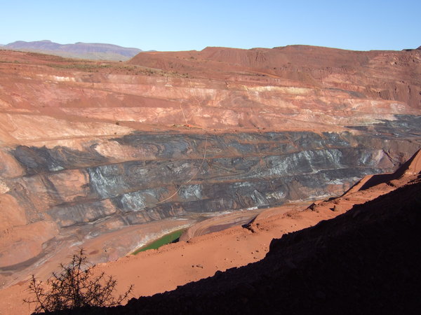 Massive open pit mine at Tom Price
