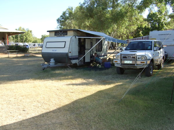 Nicely set up at Fitzroy Crossing