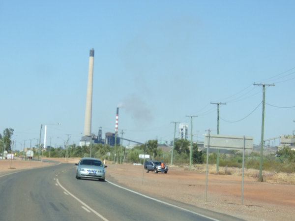 A very industrial scene greets us as we enter Mt Isa