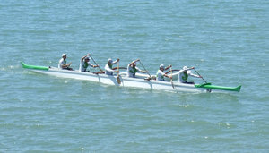 Smart looking Townsville team paddling back after finishing third