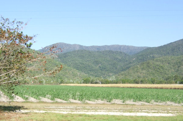 As we went further north the terrain began to change with picturesque hills in the background and sugar cane plantations in the foreground