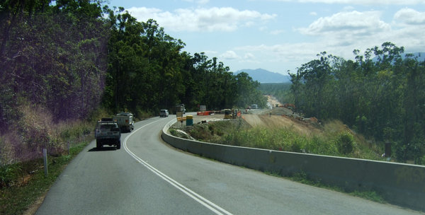 Slow progress at the road works