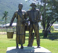 Memorial to the early Italian pioneers in the Tully region