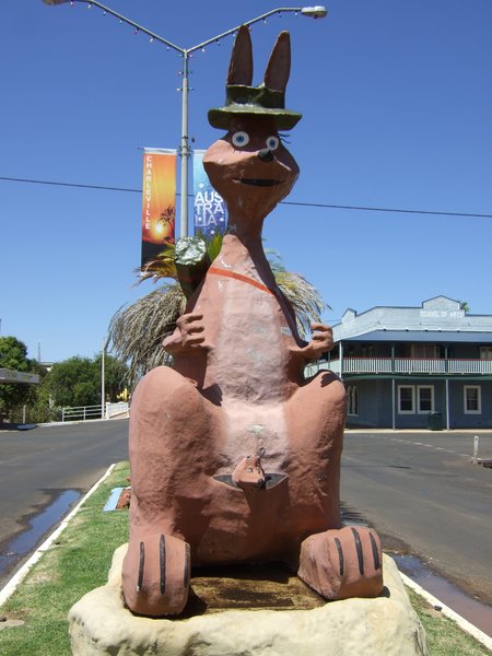 Rather a strange looking kangaroo!