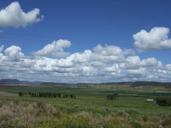 Lovely views across the Darling Downs