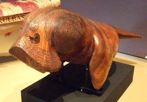 Splendid sculpture of a dugong