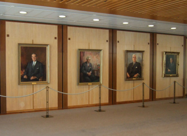 Portraits of 4 of the 27 Prime Ministers