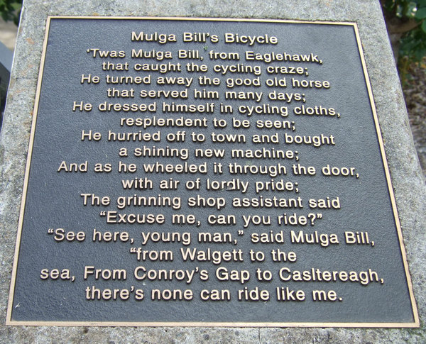 Mulga Bill's Bicycle by Banjo Paterson