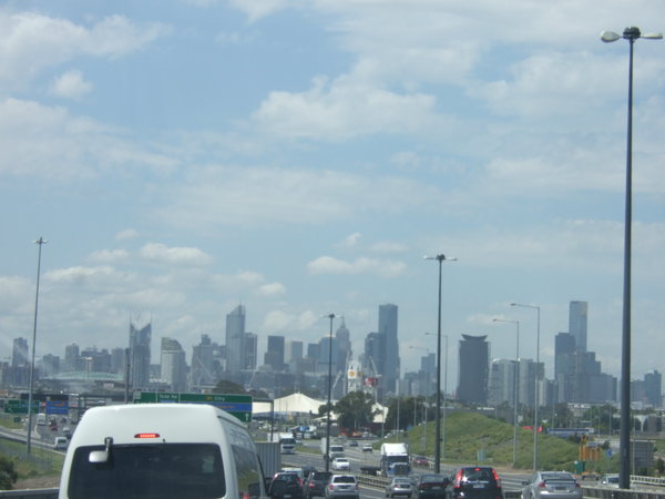 Driving through the middle of Melbourne city centre is easy on the freeway