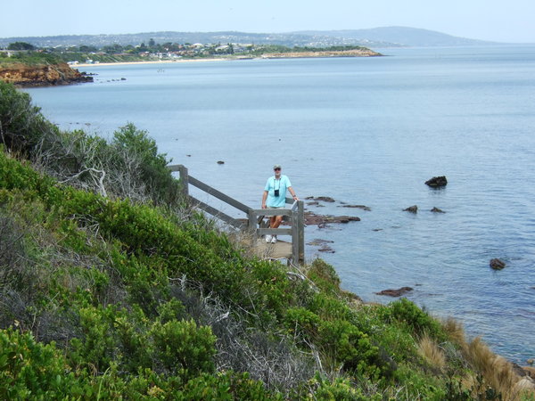 View back down the peninsula from Mornington