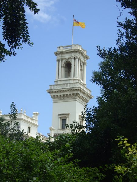 The Victorian Governor must be in residence as the flag is flying