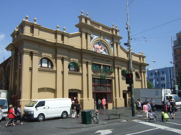 The entrance to Queen Victoria Market