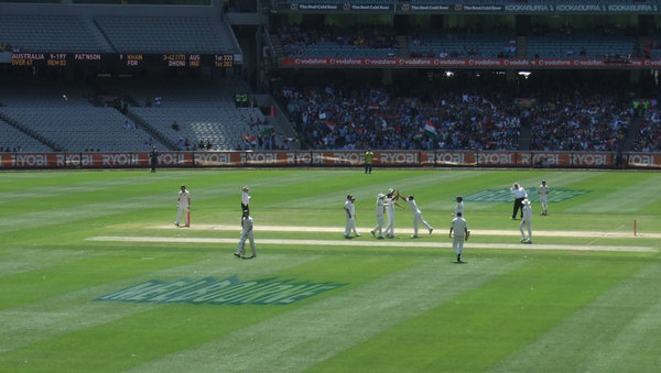 Day 4 - and the Indians celebrate taking another wicket