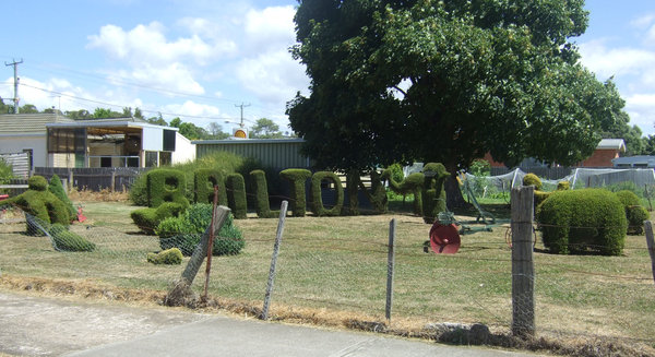 Railton - a town of topiary