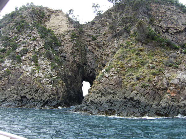Natural arch in the rock