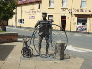 Penny-farthings are the order of the day in Evandale