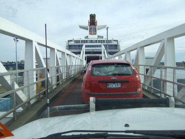Nearly there - at last we boarded the ferry