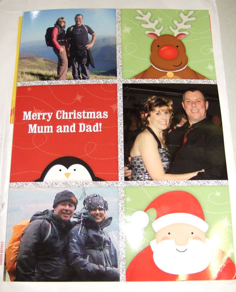 What a fantastic Christmas card from Sarah and Darryl!!