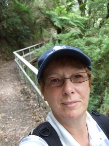 On the 'Long Tunnel Extended Gold Mine Trail' high above the town