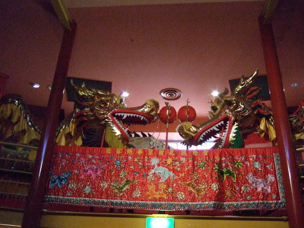 Ming and Ping - a pair of dragons brought to Bendigo in 2001