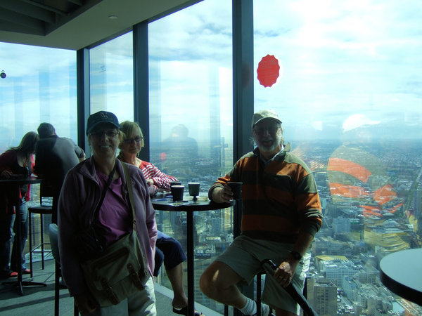 Self timer photo on the 88th floor of the tower