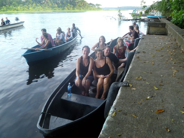 canoe trip in rainforest