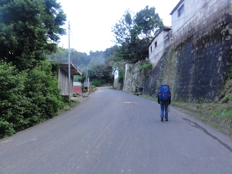 The walk uphill