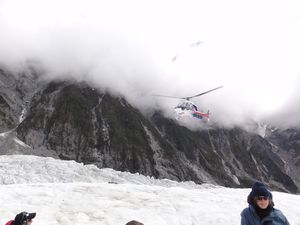 Franz Josef Glacier - landing