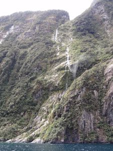 Milford Sound - waterfall