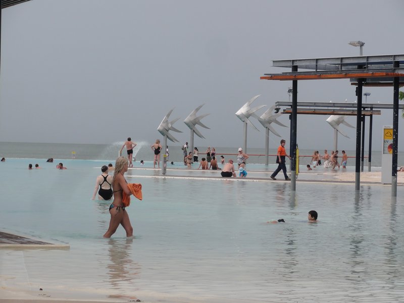 Cairns - beach esplanade and pool