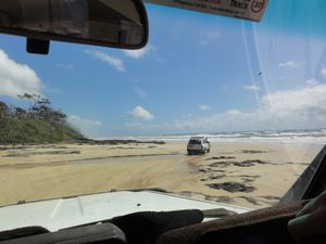 Driving Fraser Island