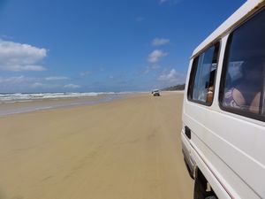 Driving Fraser Island - East Beach