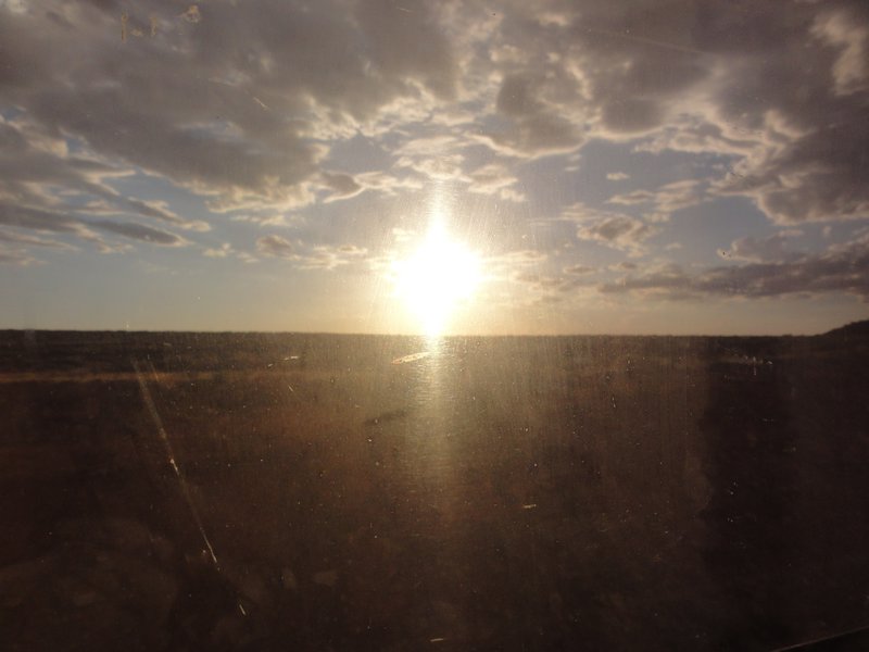 Views from Ghan Train - Sunset