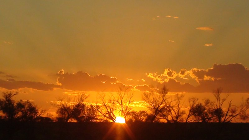 Sunset from Ghan train11