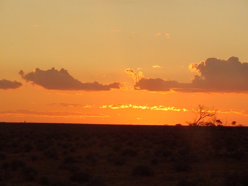 Sunset from Ghan train 14
