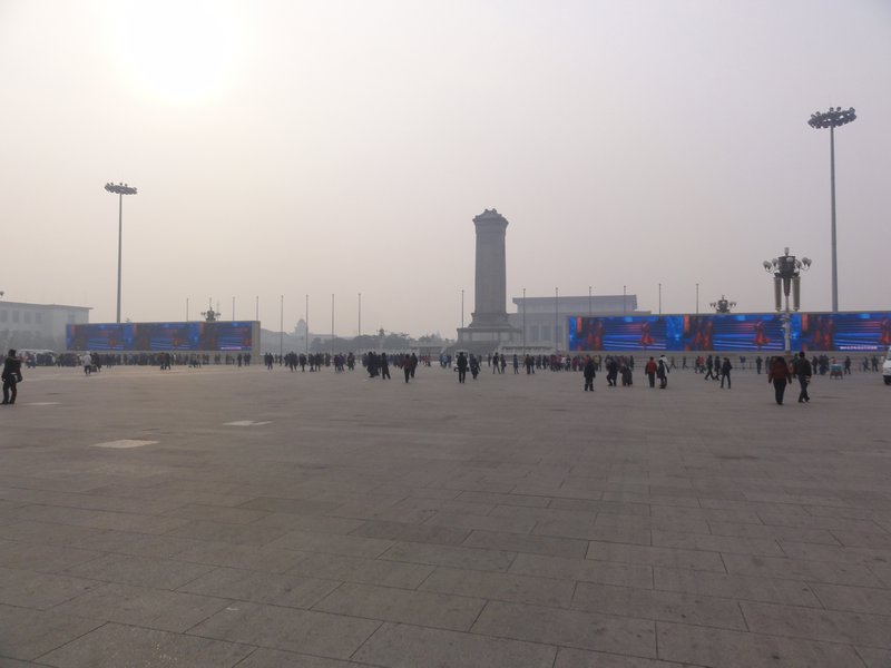 giant lcd in Tiananmen Square