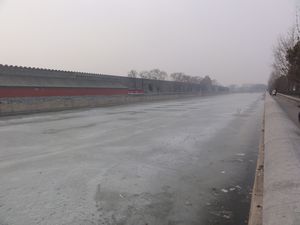 Frozen Moat surrounding the Forbidden City