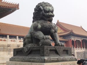 Lion outside Hall of Harmony