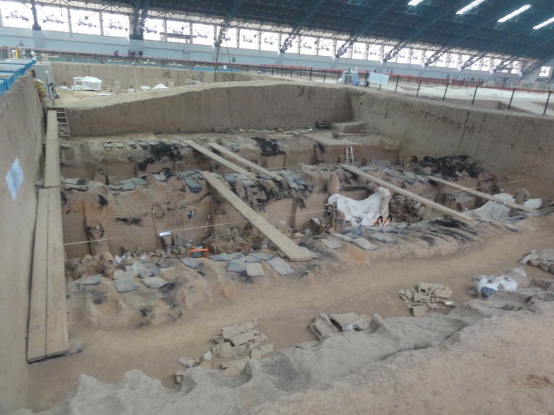 Terracotta Army - Newly excavated pit