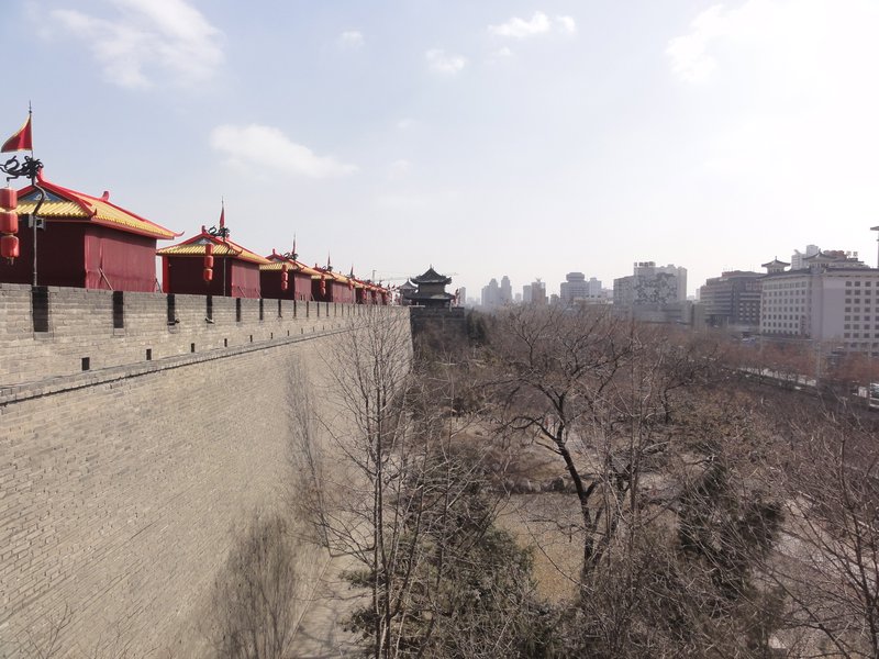 view from Xi'an City Wall