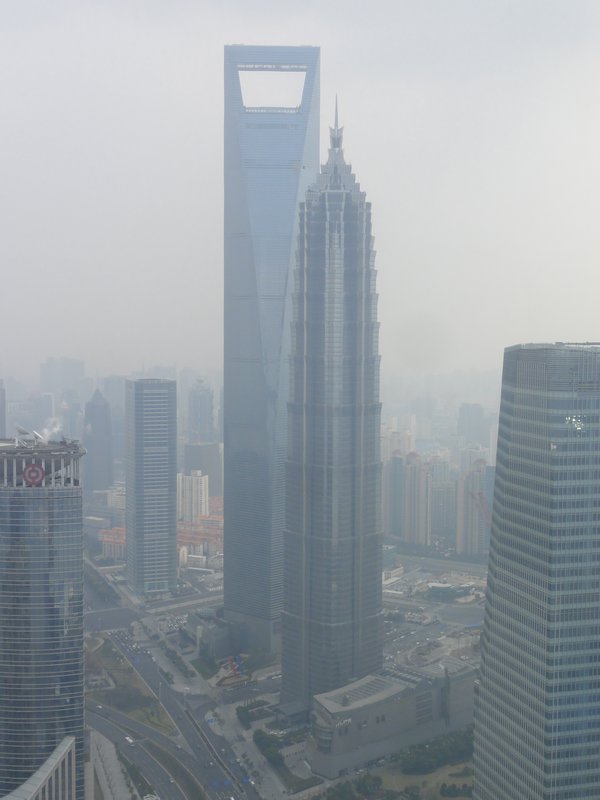 Shanghai World Financial Center(left) and Jinmao Tower(right)